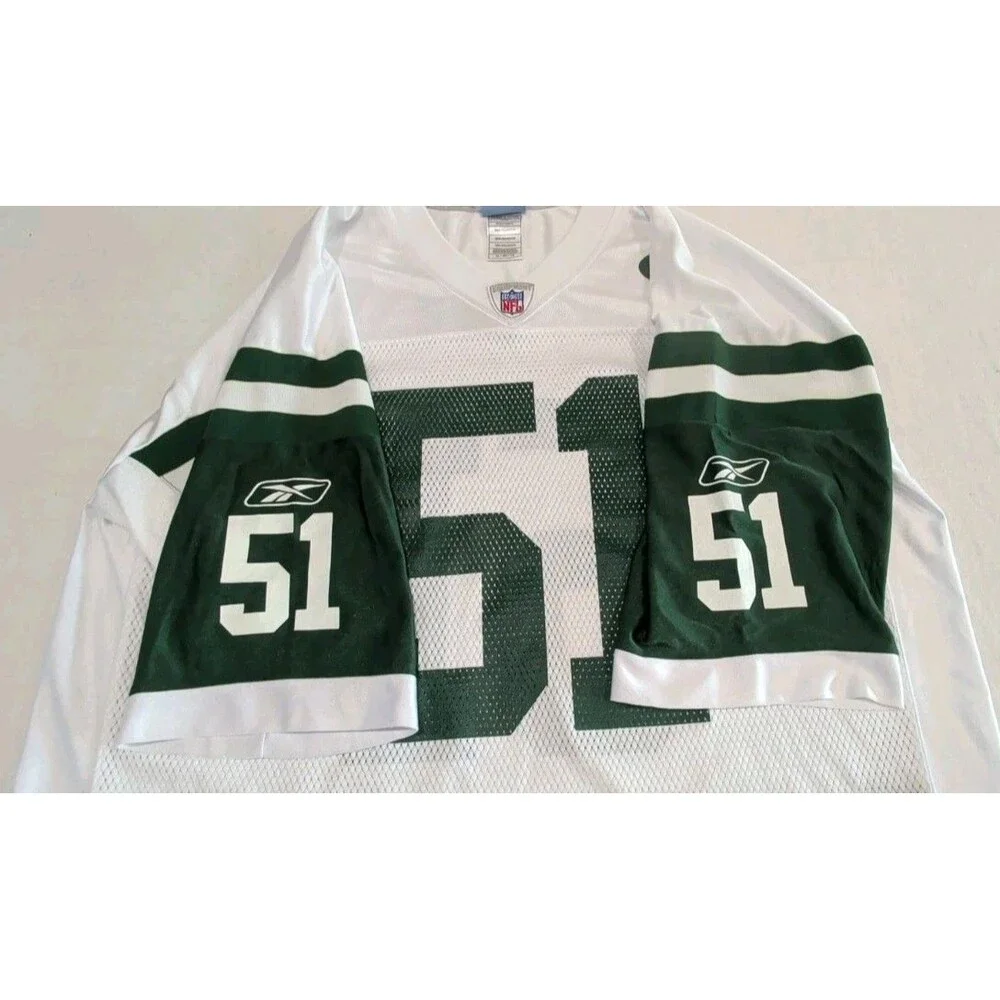 New York Jets Vintage Reebok NFL On Field Jersey Jonathan Vilma #51 Adult XL